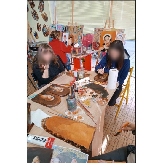 Ακανόνιστα σε φυσικό ξύλο.