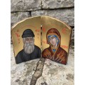 Μεσαίο δίπτυχο διαστ.12 Χ24 εκ. με  Αγίους της επιλογής σας