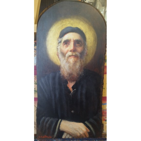 Αγιος Παισιος σε φυσικο ξυλο 