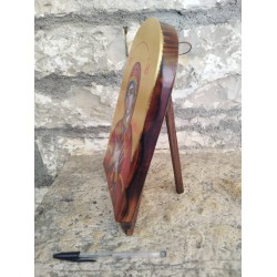 Παναγία η Επτασπαθη σε καβαλέτο με καμπυλωτή κορυφή