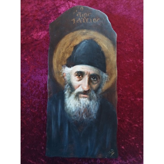 Άγιος Παίσιος σε προσωπογραφία 